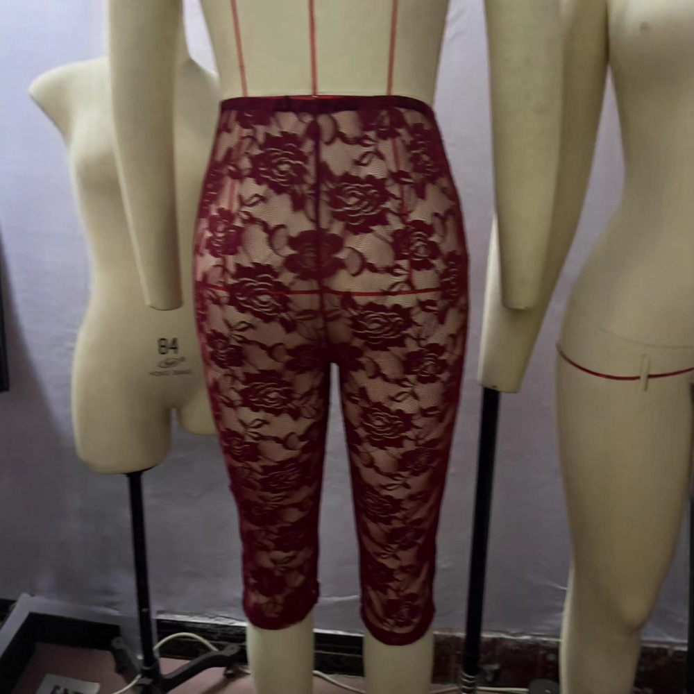 Sheer Mesh Cropped Leggings