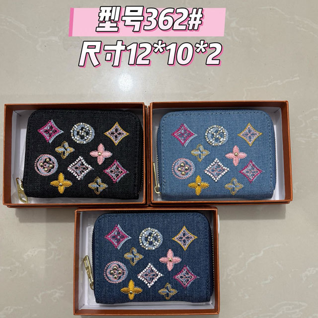 Fashion Embroidery Denim Women Purses