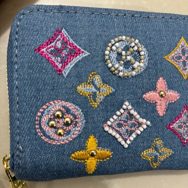 Fashion Embroidery Denim Women Purses