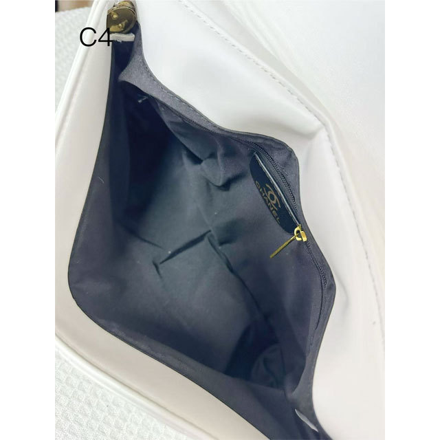 Metal Logo Leather Chained Messenger Bags