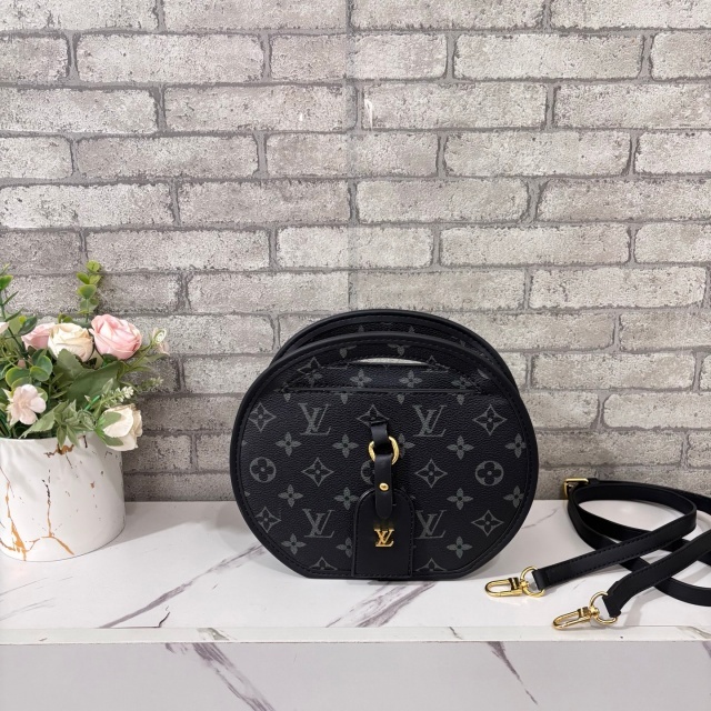 Leather Printed Round-Shaped Crossbody Bags
