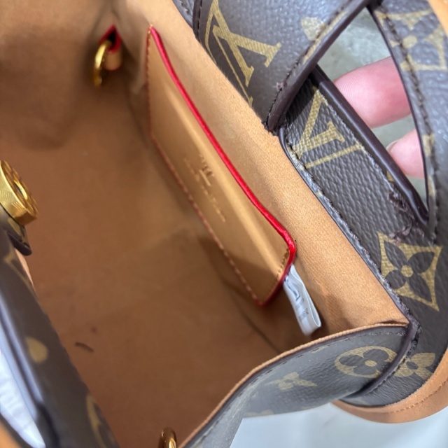 Leather Printed Round-Shaped Crossbody Bags