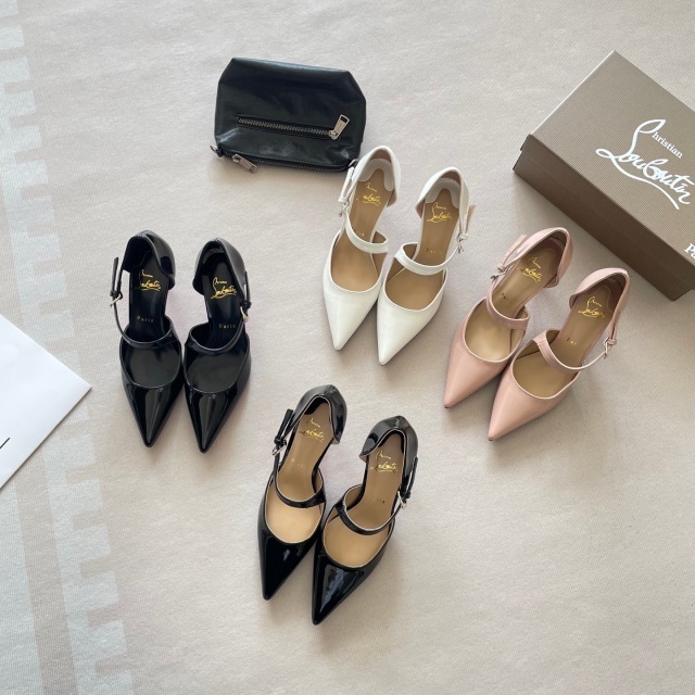 Luxury Fashion Leather Pointed Toe High Heels
