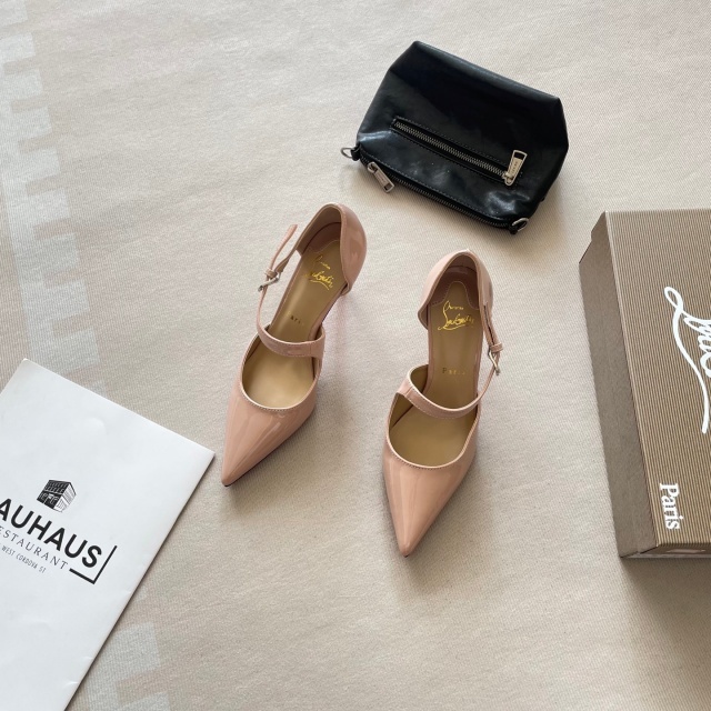Luxury Fashion Leather Pointed Toe High Heels