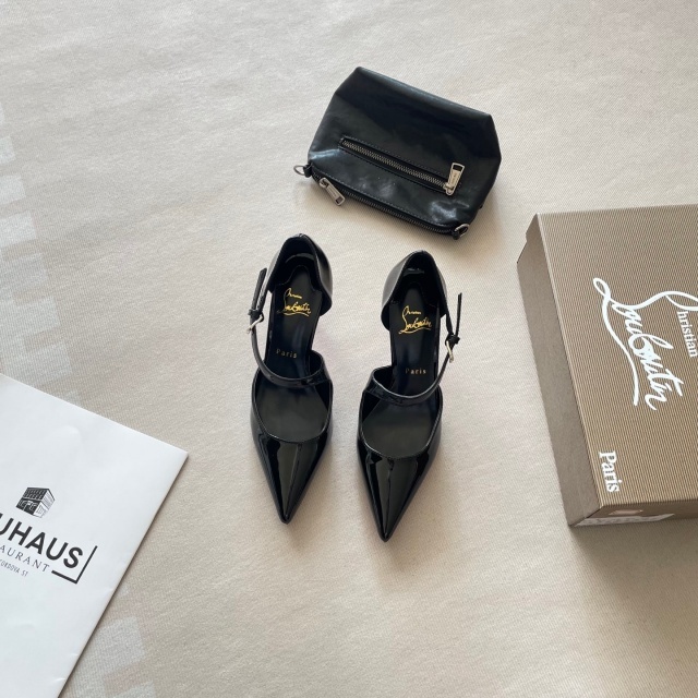 Luxury Fashion Leather Pointed Toe High Heels