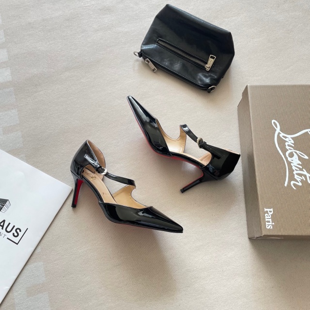 Luxury Fashion Leather Pointed Toe High Heels