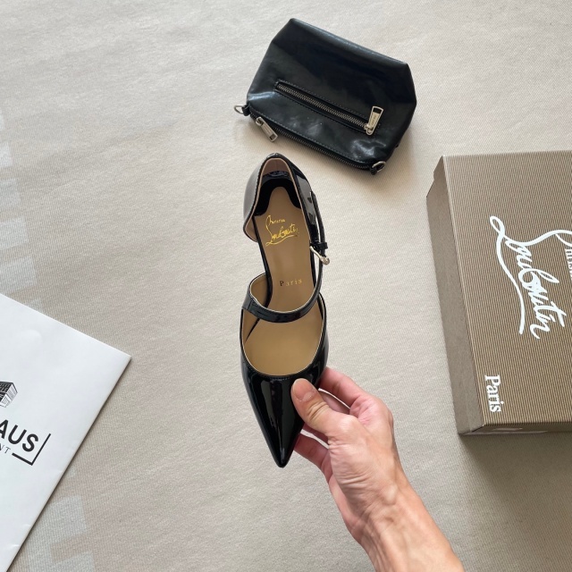 Luxury Fashion Leather Pointed Toe High Heels