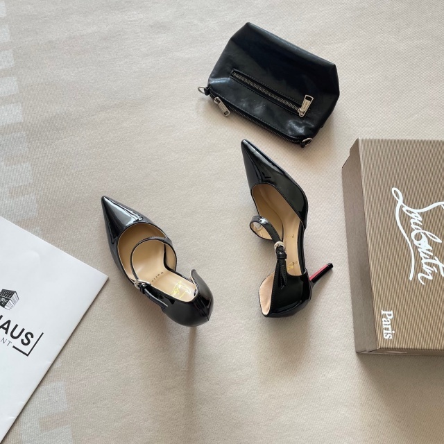 Luxury Fashion Leather Pointed Toe High Heels