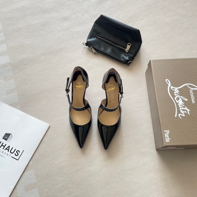 Luxury Fashion Leather Pointed Toe High Heels