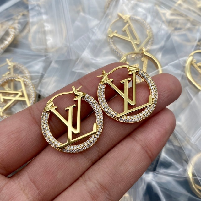 Stylish Round Letter Earrings