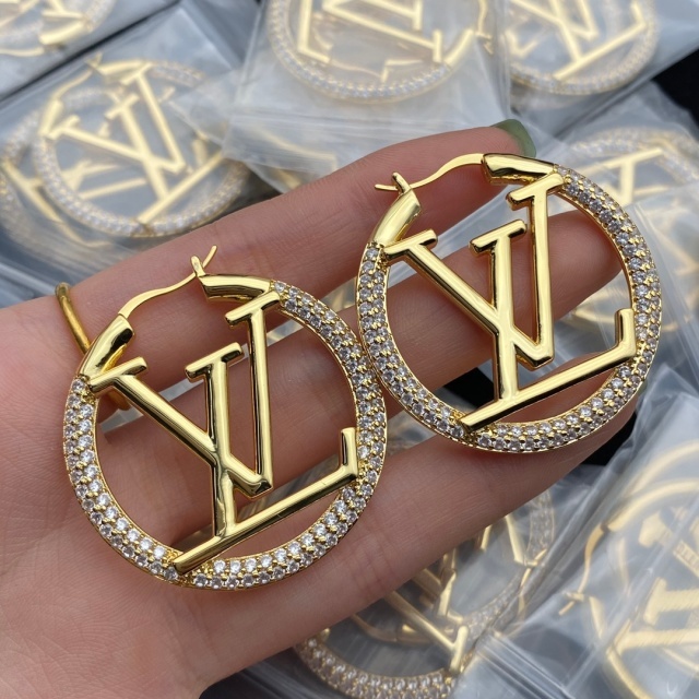 Stylish Round Letter Earrings