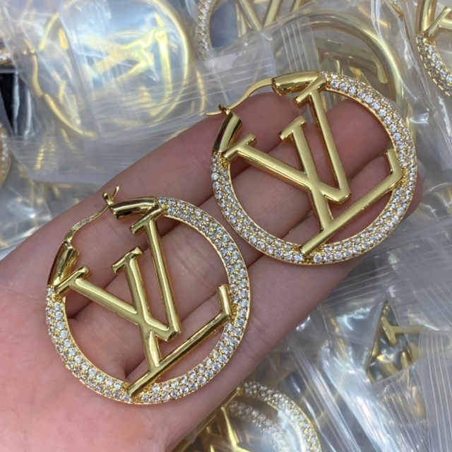 Stylish Round Letter Earrings