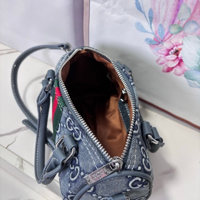 Denim Fashion Crossbody Boston Bags