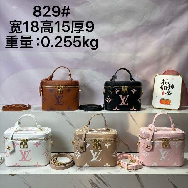 Luxury Fashion Leather Printed Women Makeup Bags
