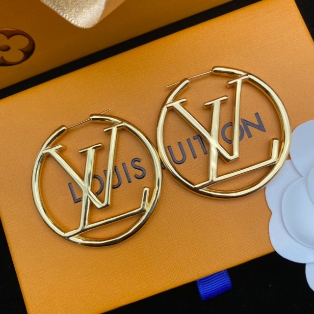 Chic Round Letter Earrings