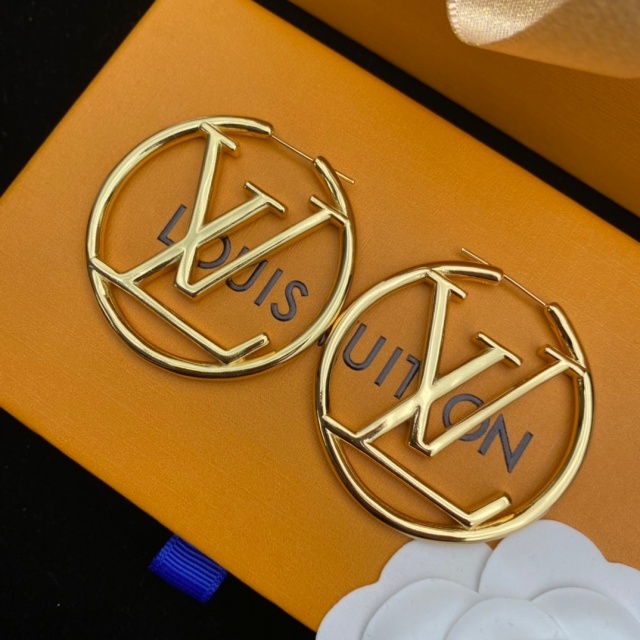 Chic Round Letter Earrings