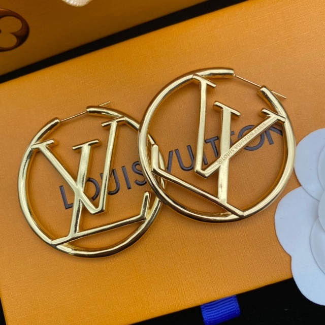 Chic Round Letter Earrings