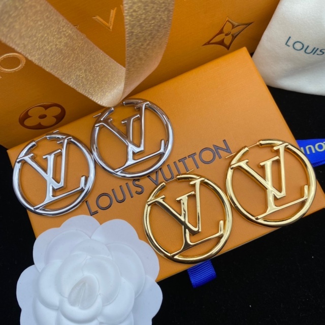 Chic Round Letter Earrings