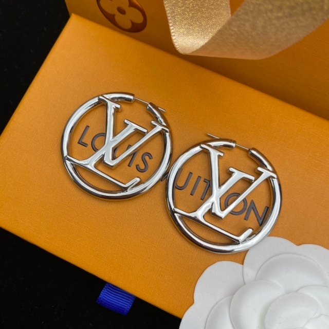 Chic Round Letter Earrings