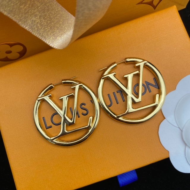 Chic Round Letter Earrings