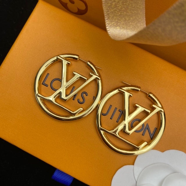 Chic Round Letter Earrings