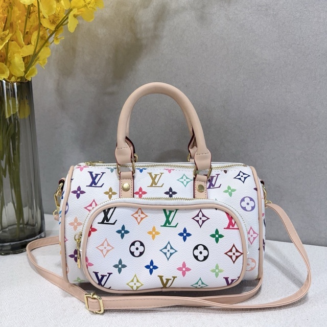 Leather Printed Women Crossbody Boston Bags