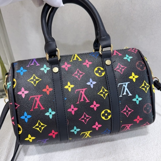Leather Printed Women Crossbody Boston Bags