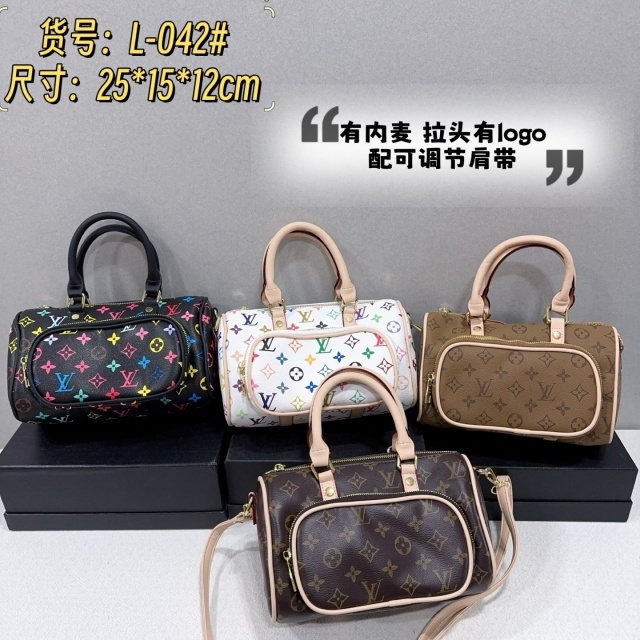 Leather Printed Women Crossbody Boston Bags