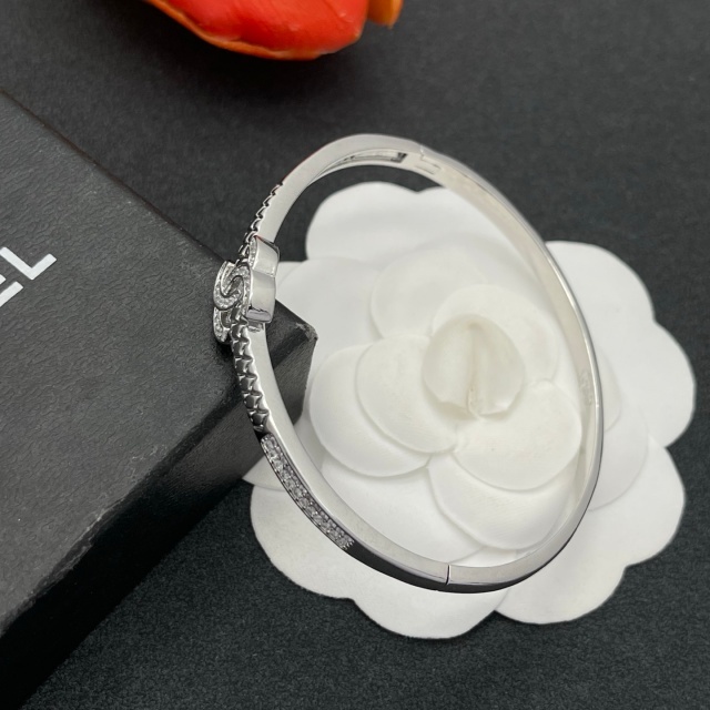 Crystals Meticulously Set Hinge Bangle