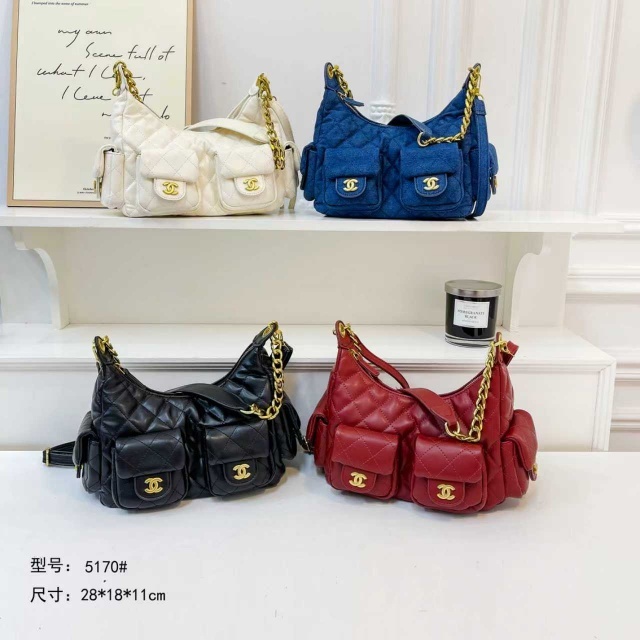 Metal Logo Women Fashion Crossbody Handbags
