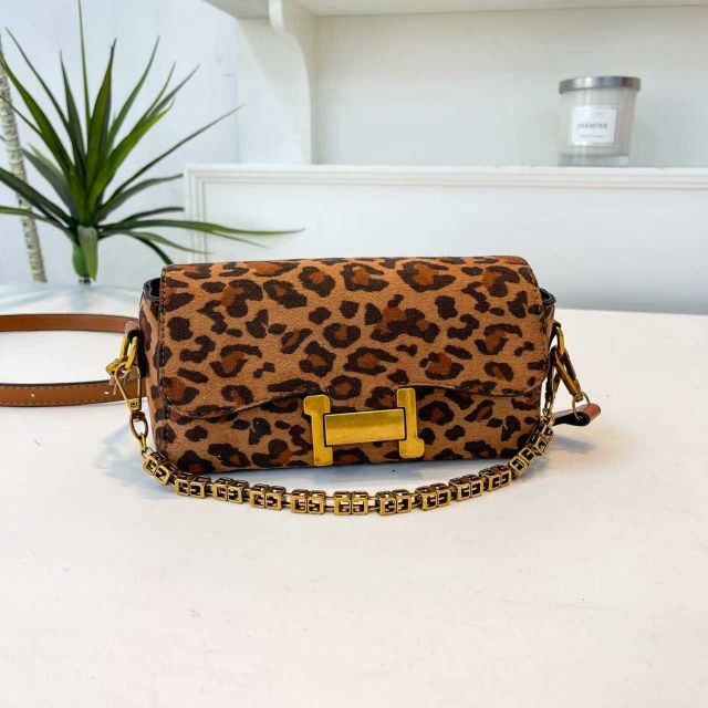 Metal Logo Women Suede Messenger Bags
