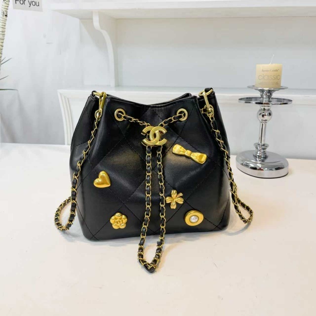 Fashion Leather Women Crossbody Bucket Bags