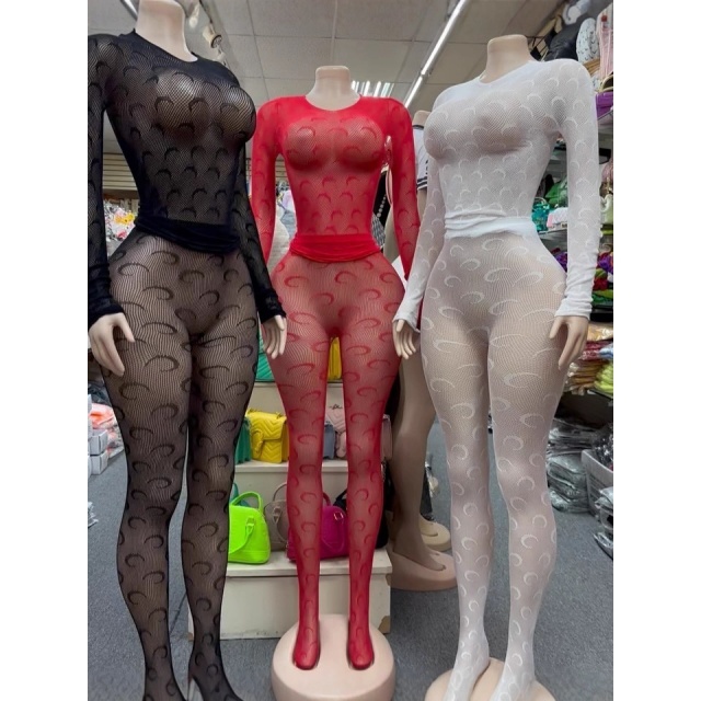 Fishnet Mesh Bodycon Lingerie Pant Set Two Pieces