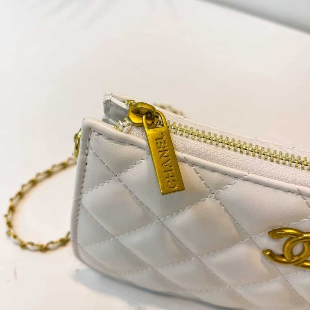 Metal Logo Chained Leather Fashion Messenger Bags