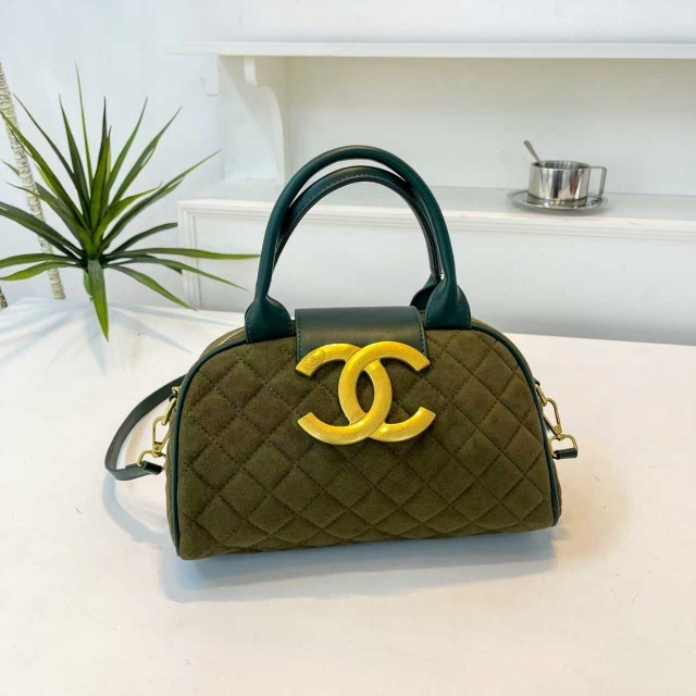 Metal Logo Suede Women Crossbody Bags