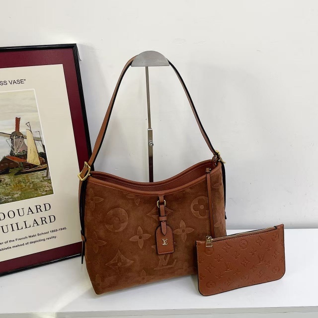 Fashion Embossing Luxury Suede Handbags
