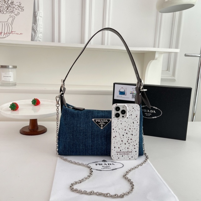 Fashion Logo Denim Chained Luxury Messenger Bags