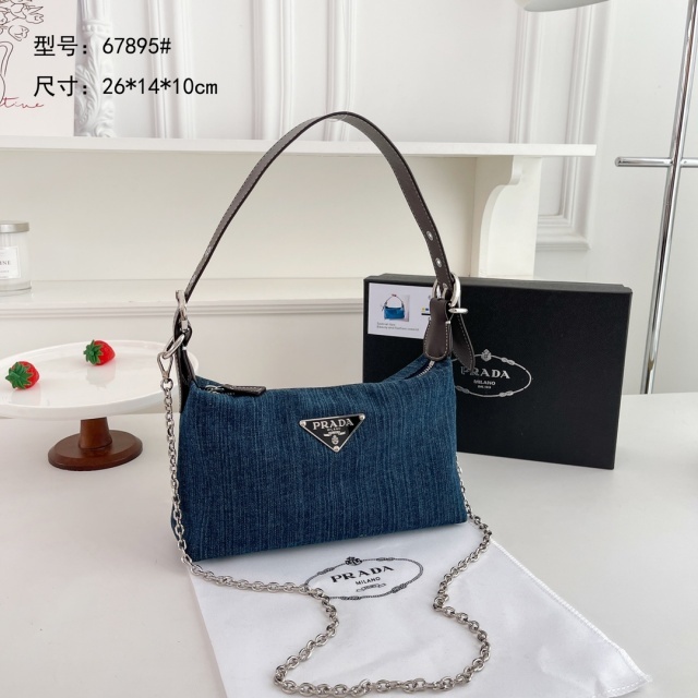 Fashion Logo Denim Chained Luxury Messenger Bags