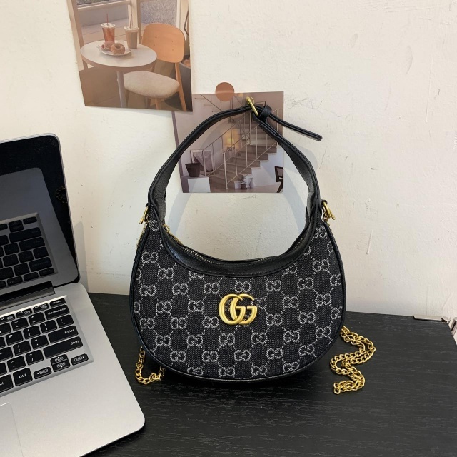 Fashion Metal Logo Printed Crossbody Purses