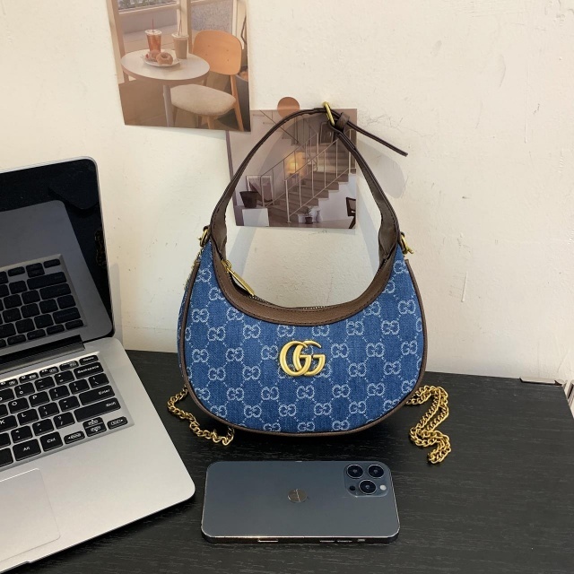 Fashion Metal Logo Printed Crossbody Purses
