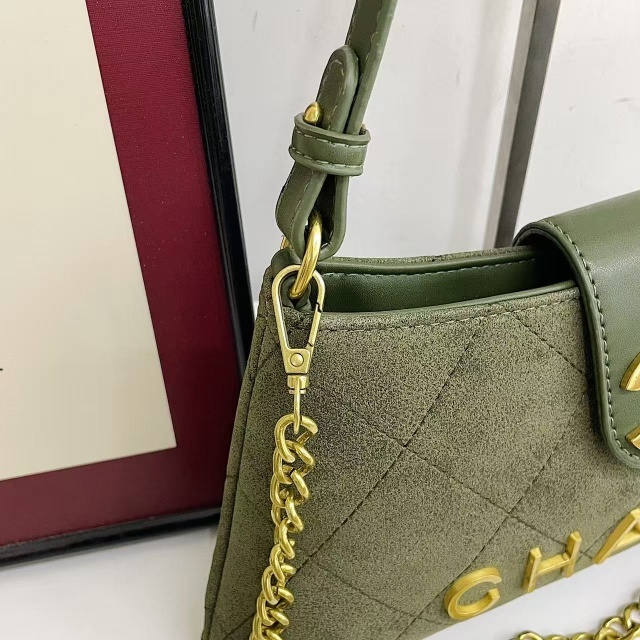 Metal Logo Fashion Suede Women Purses