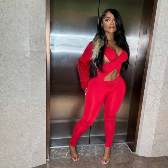 Deep V Neck Criss-cross Hollow Out Jumpsuit
