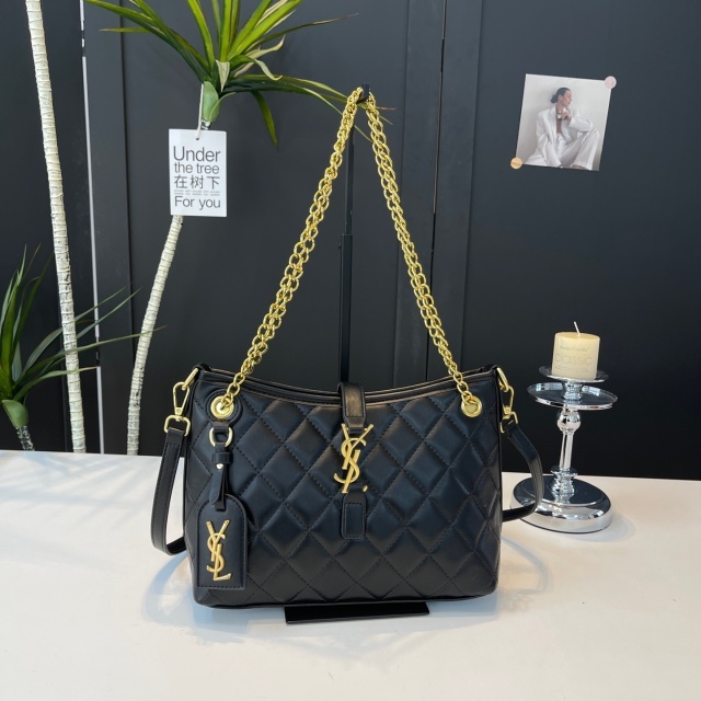 Metal Logo Leather Fashion Women Crossbody Handbags