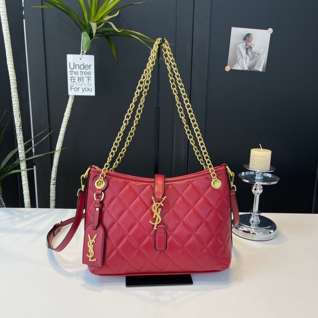 Metal Logo Leather Fashion Women Crossbody Handbags