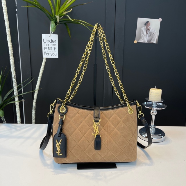 Metal Logo Leather Fashion Women Crossbody Handbags