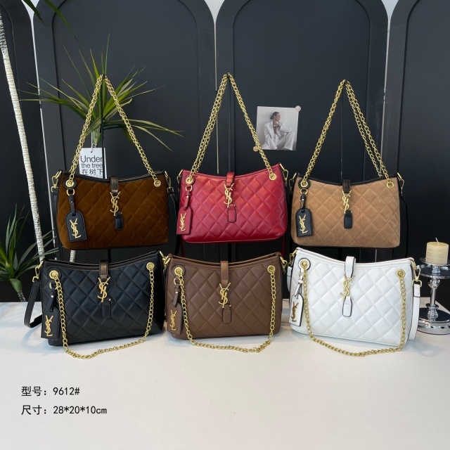 Metal Logo Leather Fashion Women Crossbody Handbags
