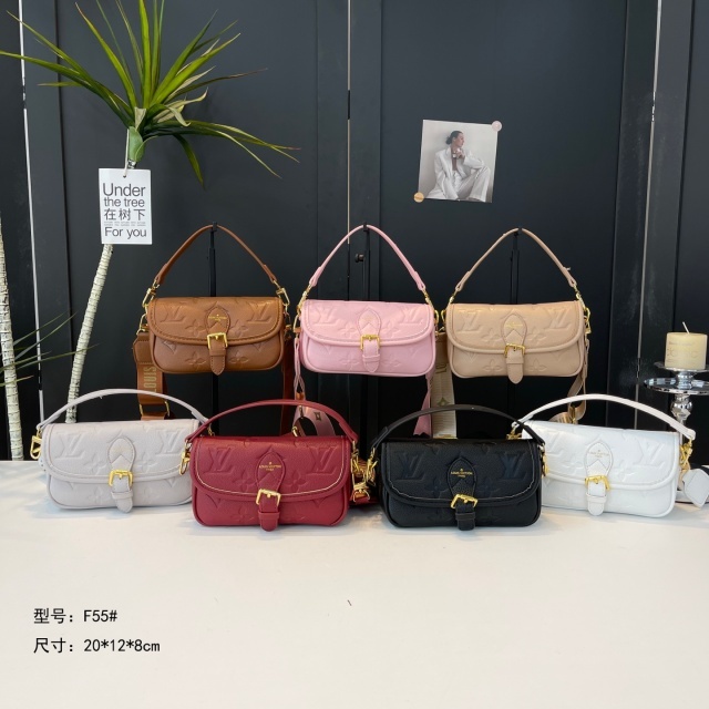 Leather Embossing Fashion Women Messenger Bags