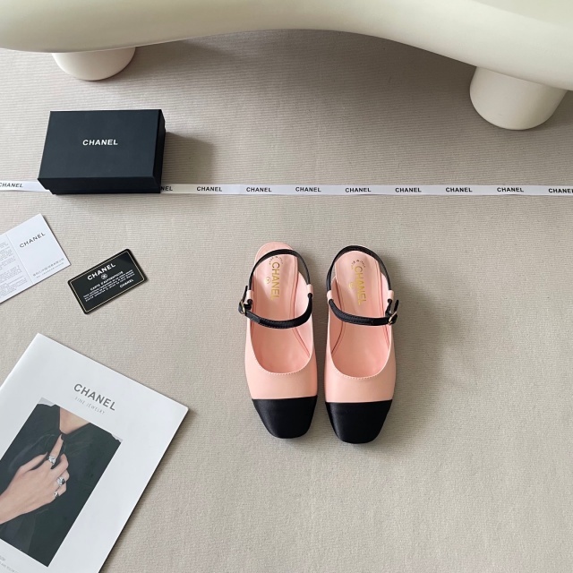 Luxury Fashion Color Block Backless Sandals
