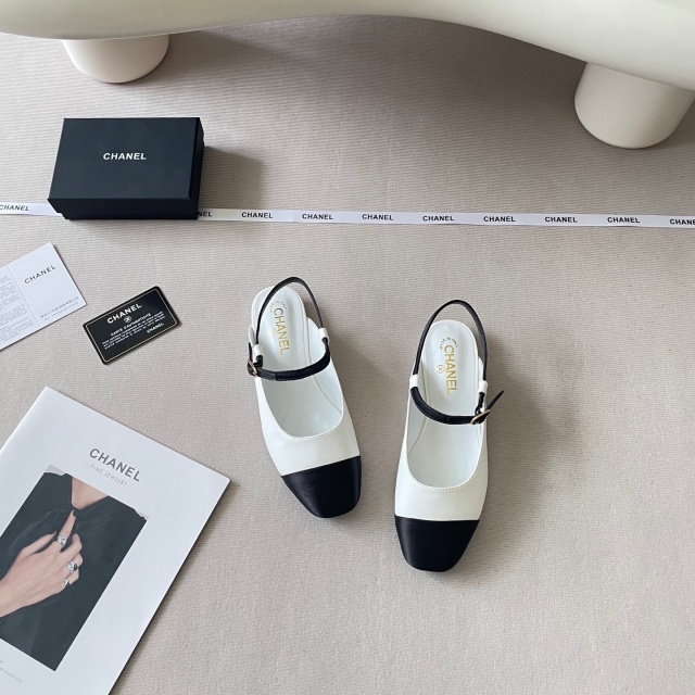 Luxury Fashion Color Block Backless Sandals