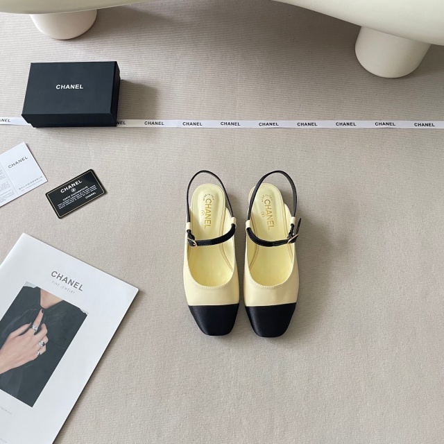 Luxury Fashion Color Block Backless Sandals